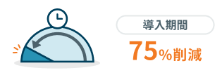 導入期間：75%削減